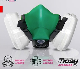 [SE-P1706] MASCARILLA RESPIRADOR MEDIA CARA P95