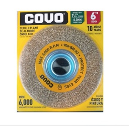[SE-P0466] CEPILLO CIRC. PLANO 6" C/BRONCE (E. BANCO) COVO